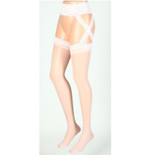 Panty Liguero Leg Avenue 1653 Blanco Zig-Zag