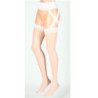 Panty Liguero Leg Avenue 1653 Blanco Zig-Zag
