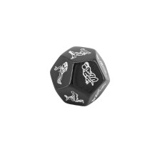 Dado Posturas 12 Caras Negro
