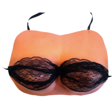 Pechos Postizos con Sujetador Negro