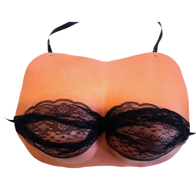 Pechos Postizos con Sujetador Negro