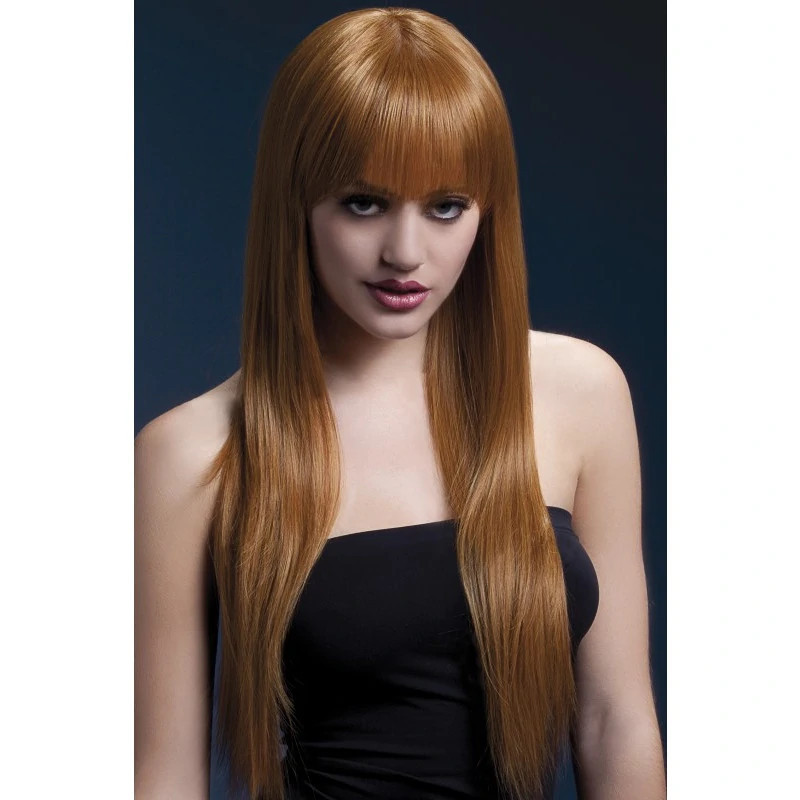 Peluca Fever Castaña Rojiza 66 Cm Jessica