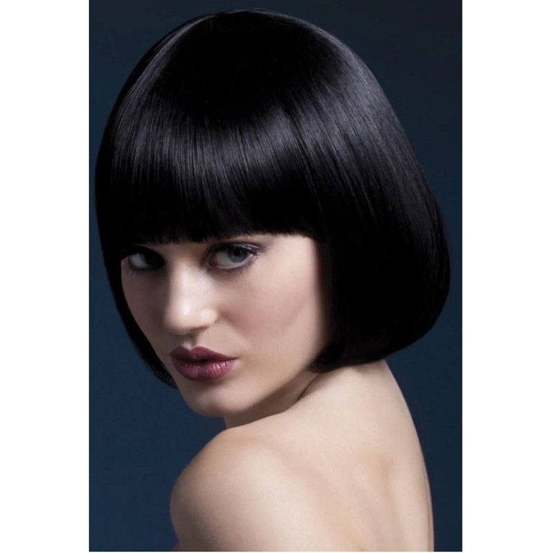 Peluca Fever Negra 25 cm Mia