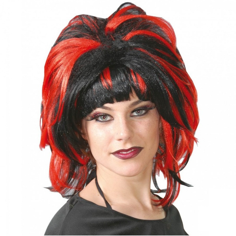 Peluca Mechas Rojas