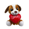 Peluche Perro Sentado Love Corazón Beagle