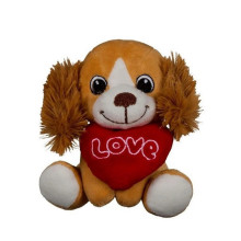 Peluche Perro Sentado Love Corazón Cocker