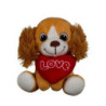Peluche Perro Sentado Love Corazón Cocker