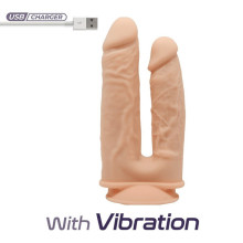 Pene doble Realista Silexd Double Penetration Con Vibración