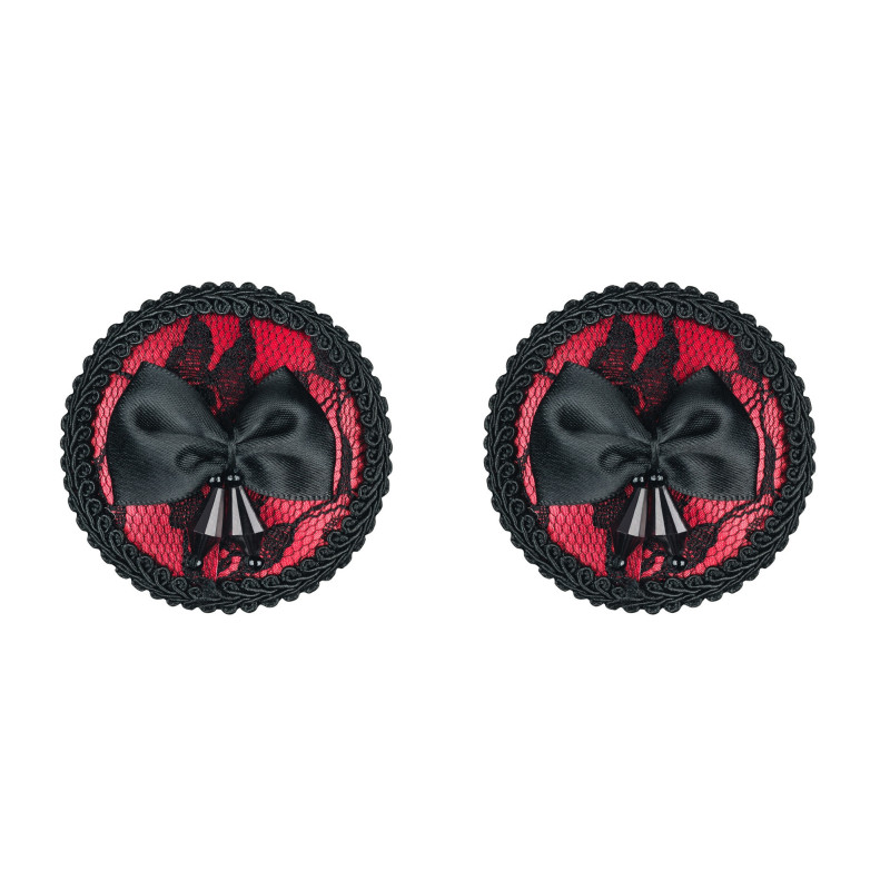 Pezoneras Obsessive Megies Rojo/Negro