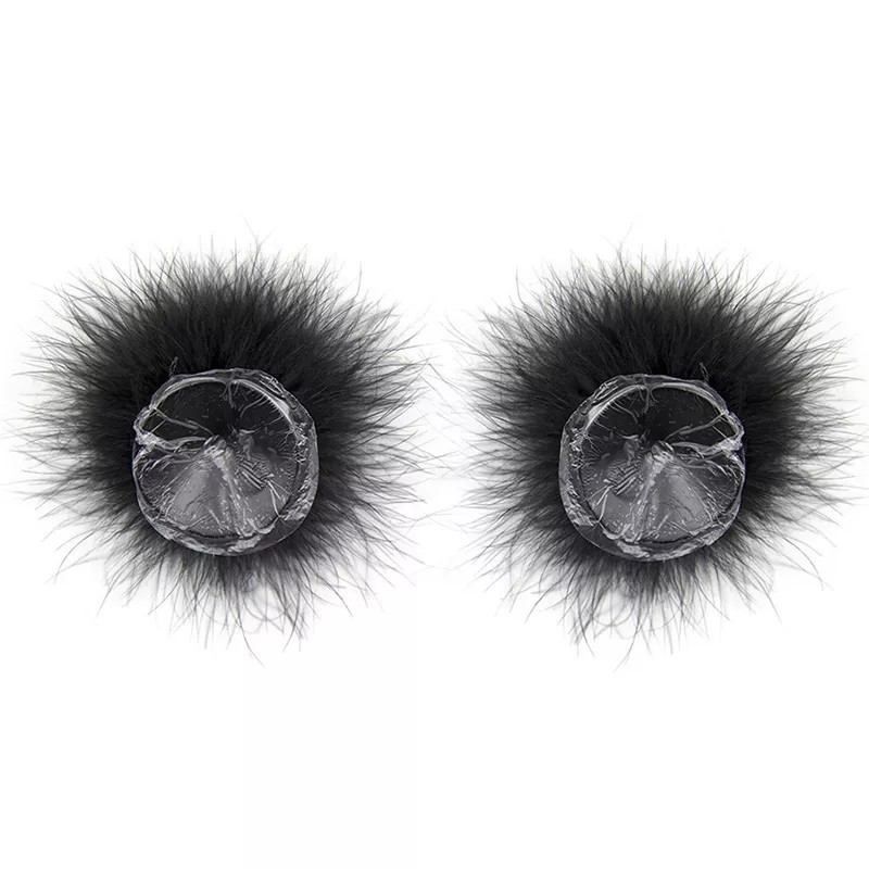 Pezoneras Pluma Marabú Negras