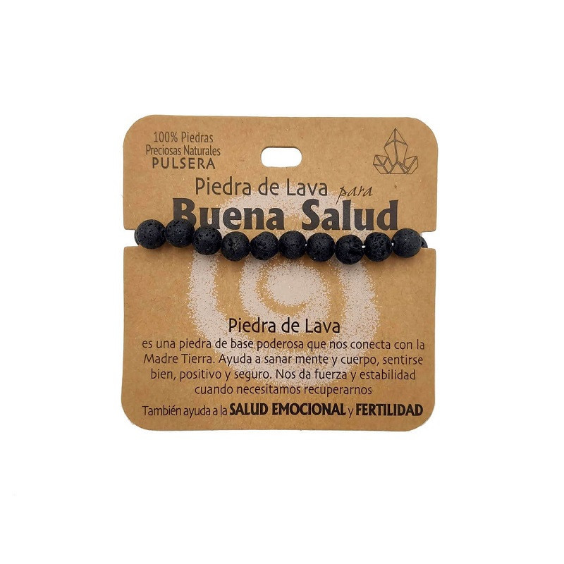 Piedra De Lava Pulsera