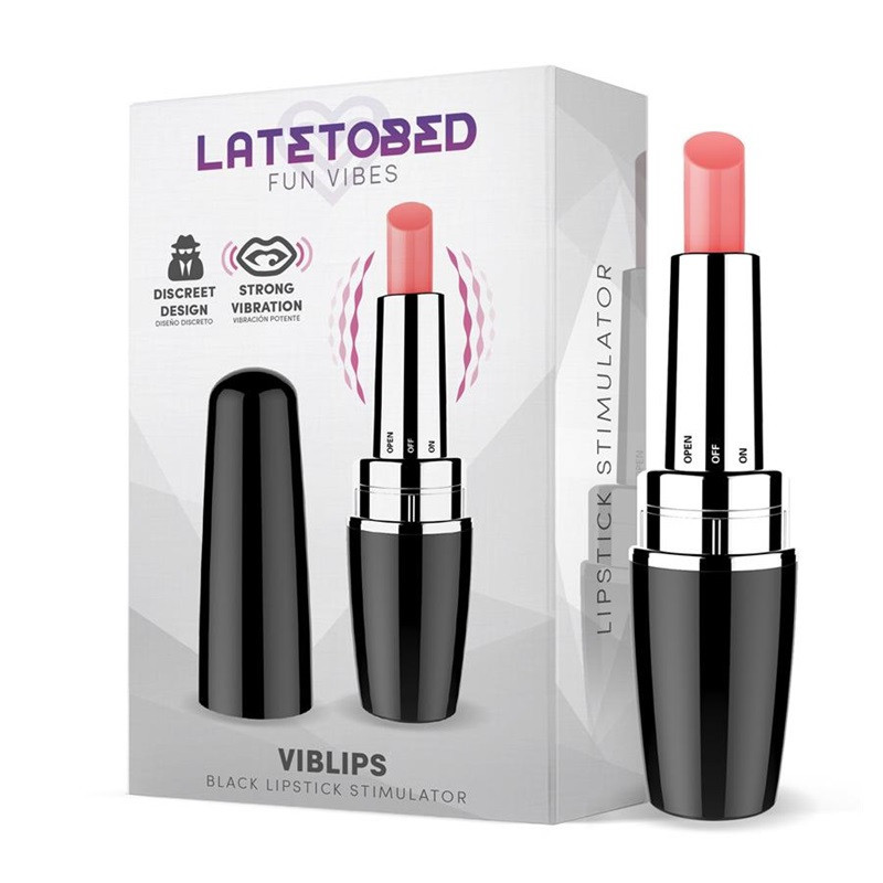 Pintalabios Vibrador Latetobed Negro