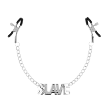 Pinzas Pezones Ajustables OhMama Fetish Con Cadena Slave