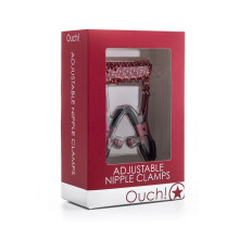 Pinzas Pezones Cadena Ouch Rojas