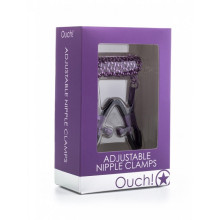 Pinzas Pezones Cadena Ouch Violetas