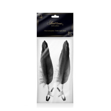 Pinzas Pezones Pluma Negra Sweet Caress