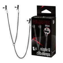 Pinzas Pezones Y Clítoris Con Cadenas Blaze Deluxe
