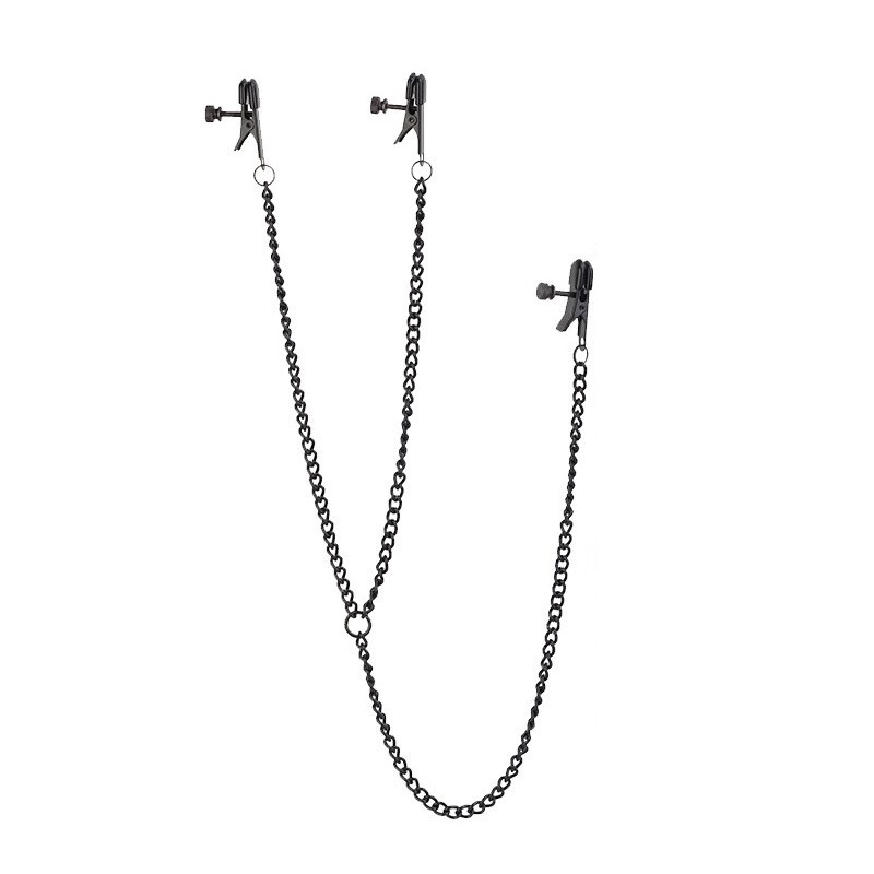 Pinzas Pezones Y Clítoris Con Cadenas Blaze Deluxe