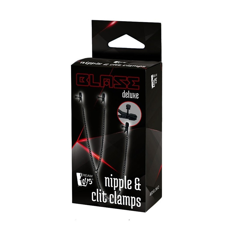 Pinzas Pezones Y Clítoris Con Cadenas Blaze Deluxe