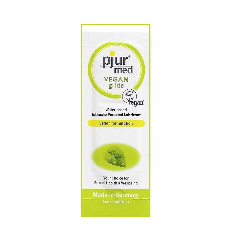 Lubricante Pjur Med Vegan Glide Water a Base de Agua Sobre de 2 ml