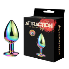 Plug Anal Metal Attraction Strass Multicolor Talla L