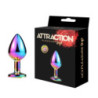 Plug Anal Metal Attraction Strass Multicolor Talla M