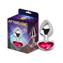 Plug Anal Metal Corazón Fucsia Talla M