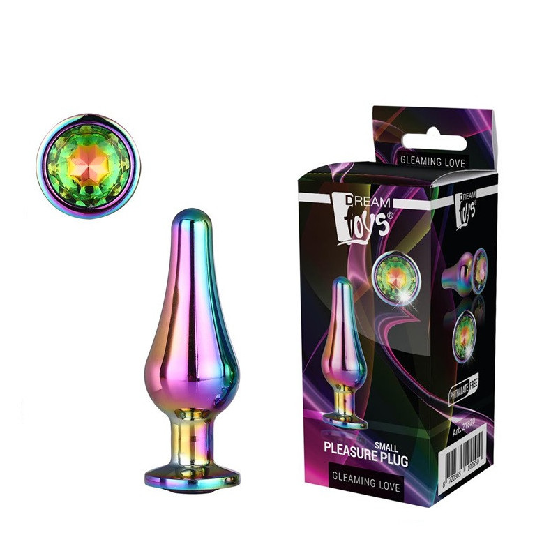 Plug Anal Metal Dream Toys Gleaming Love Pleasure Plug S Multicolor