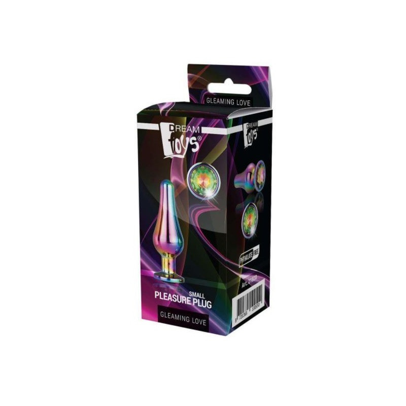 Plug Anal Metal Dream Toys Gleaming Love Pleasure Plug S Multicolor