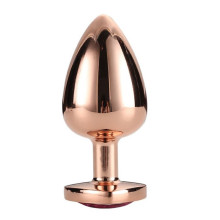 Plug Anal Metal Gleaming Love Rose Gold Dream Toys L