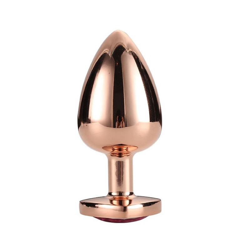 Plug Anal Metal Gleaming Love Rose Gold Dream Toys L