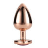 Plug Anal Metal Gleaming Love Rose Gold Dream Toys L