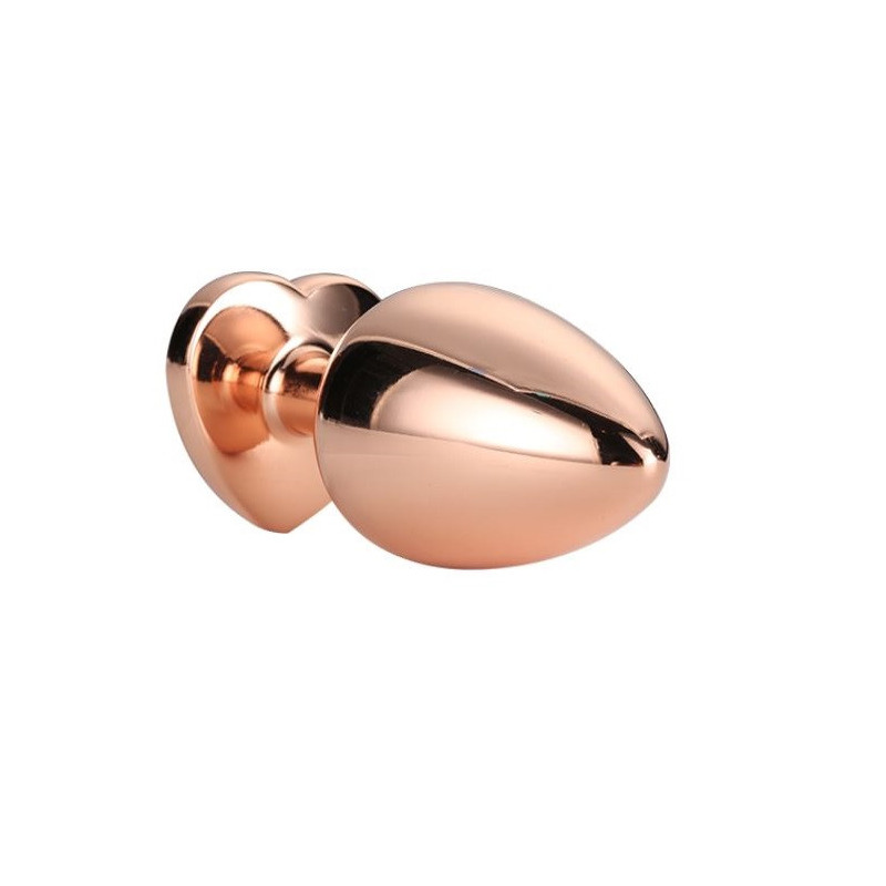 Plug Anal Metal Gleaming Love Rose Gold Dream Toys L