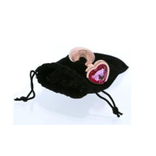 Plug Anal Metal Gleaming Love Rose Gold Dream Toys S