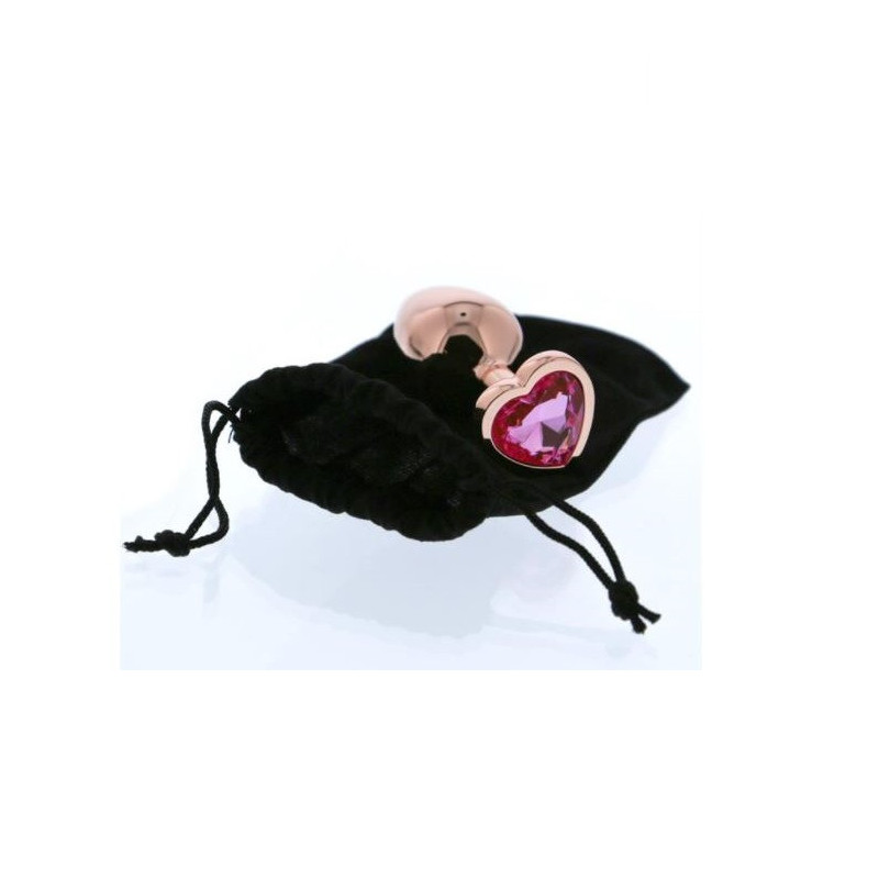 Plug Anal Metal Gleaming Love Rose Gold Dream Toys S