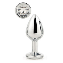 Plug Anal Metal Gleaming Love Silver Dream Toys L