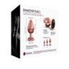 Plug Anal Metal Strass Negro Dorcel