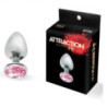 Plug Anal Metal Strass Rosa Mai 73 Talla M