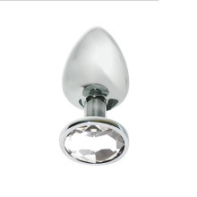 Plug Anal Metal Strass Transparente Mai 74 Talla L