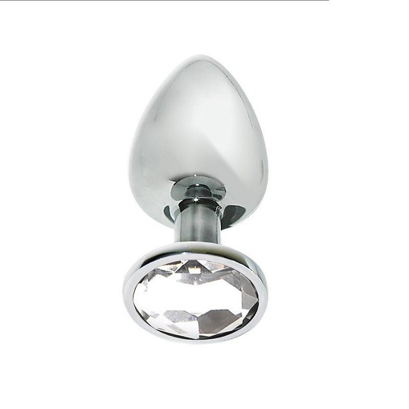 Plug Anal Metal Strass Transparente Mai 74 Talla L