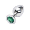 Plug Anal Metal Strass Verde Nezend Talla L
