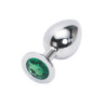 Plug Anal Metal Strass Verde Nezend Talla M