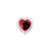 Plug Anal Red Heart Gem Glass Small Adam&Eve