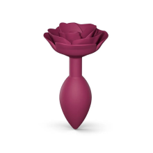 Plug Anal Silicona Con Flor Open Roses Love To Love Plum Start Talla M