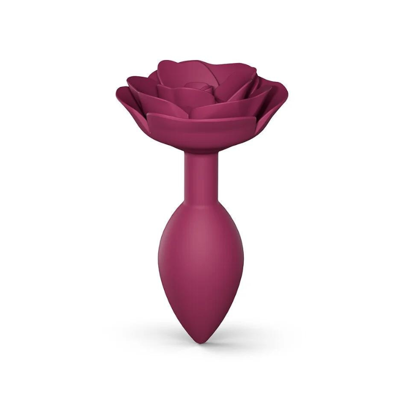 Plug Anal Silicona Con Flor Open Roses Love To Love Plum Start Talla M