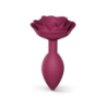 Plug Anal Silicona Con Flor Open Roses Love To Love Plum Start Talla M