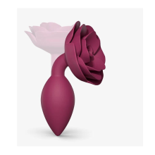 Plug Anal Silicona Con Flor Open Roses Love To Love Plum Start Talla M