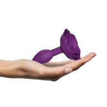 Plug Anal Silicona con Flor Open Roses Love to Love Purple Rain Talla S