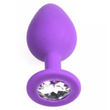 Plug Anal Silicona Mediano Con Strass