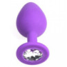 Plug Anal Silicona Mediano Con Strass